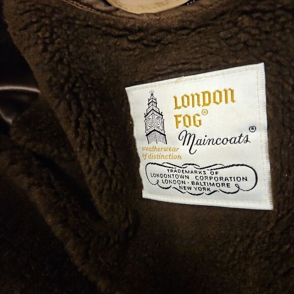Vintage London Fog Trench Coat sz 14 1/12 -16 see measurements - Picture 3 of 12
